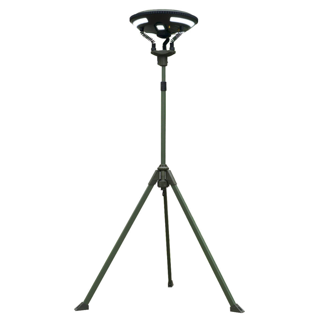 TRU De-LIGHT Multipurpose Solar LED Light with Bluetooth Speaker – Garden & Camping with Tripod & Carry Bag