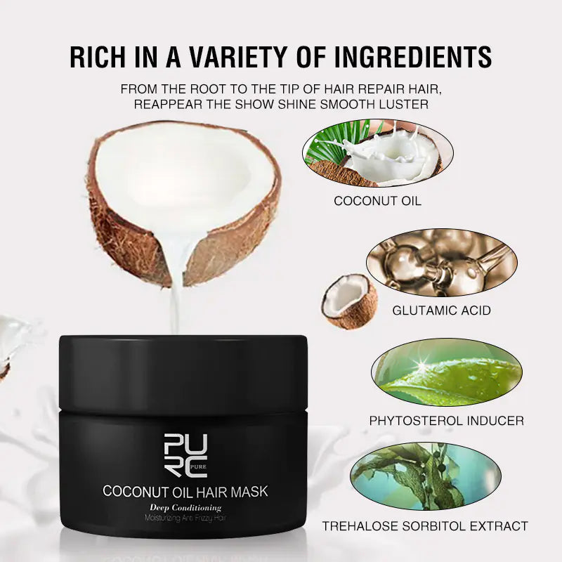 Anti-Shedding Smooth Hair Mask for Frizz Control