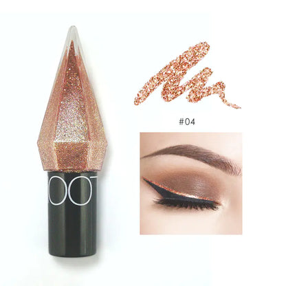 Metallic Shiny Liquid Eyeliner with Glitter Sequins
