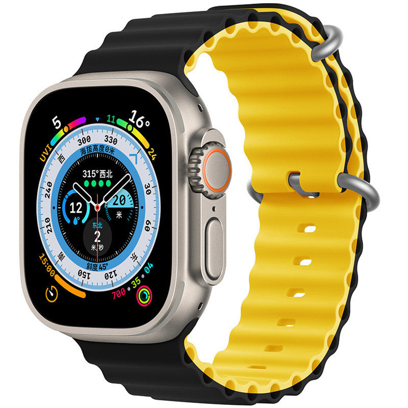 Bracelet en silicone pour Apple Watch 38/40/41mm et 42/44/45mm