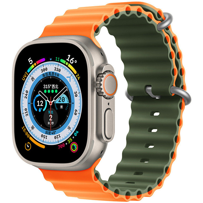 Bracelet en silicone pour Apple Watch 38/40/41mm et 42/44/45mm