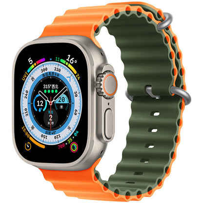 Bracelet en silicone pour Apple Watch 38/40/41mm et 42/44/45mm