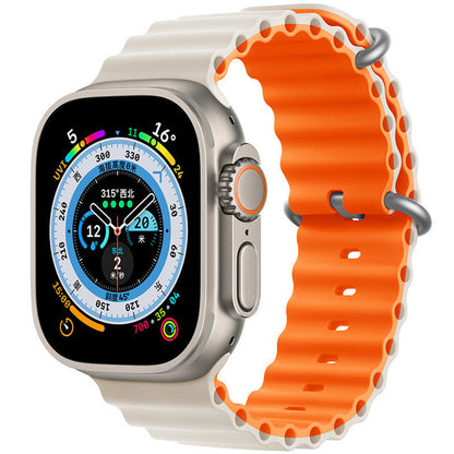 Bracelet en silicone pour Apple Watch 38/40/41mm et 42/44/45mm