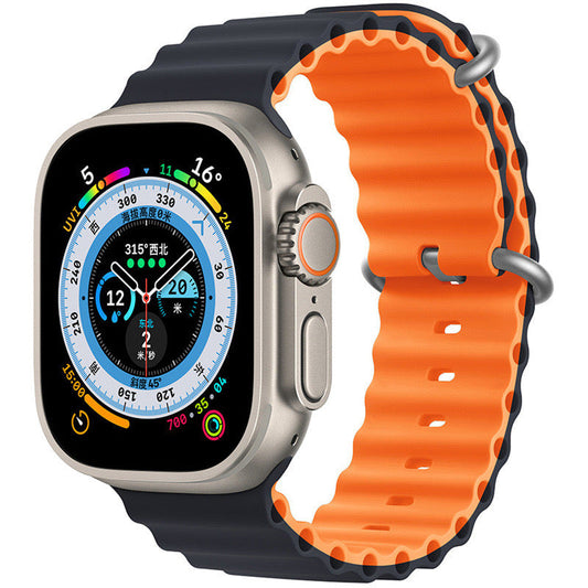 Bracelet en silicone pour Apple Watch 38/40/41mm et 42/44/45mm