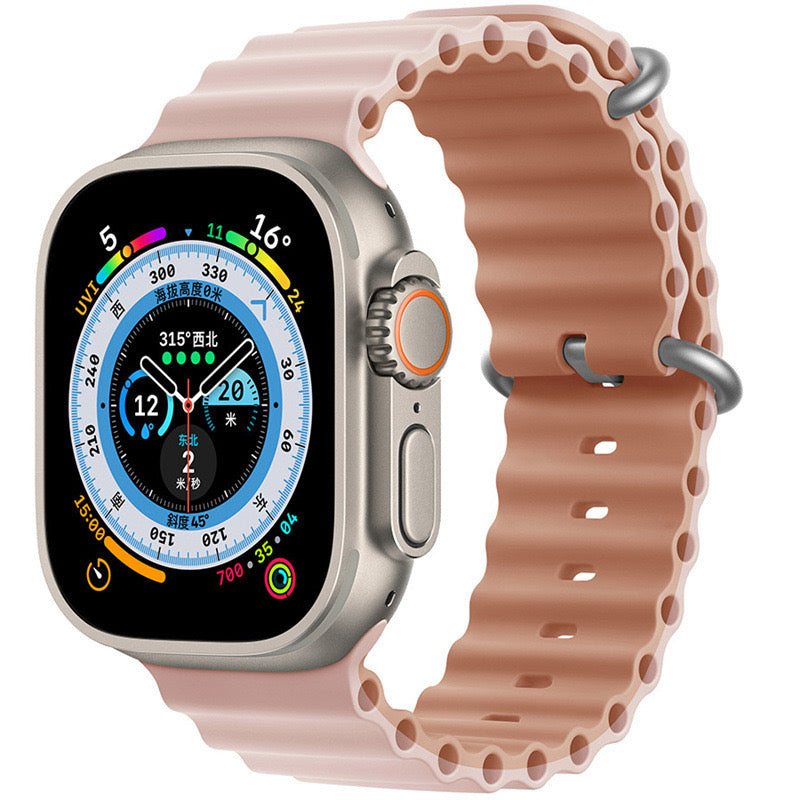 Bracelet en silicone pour Apple Watch 38/40/41mm et 42/44/45mm