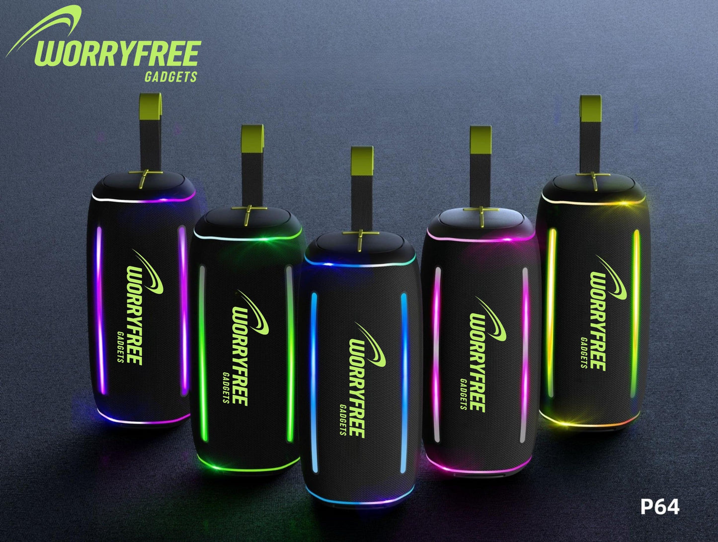 40W Wireless Portable Bluetooth Speaker with RGB Lights