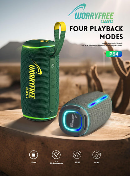 40W Wireless Portable Bluetooth Speaker with RGB Lights