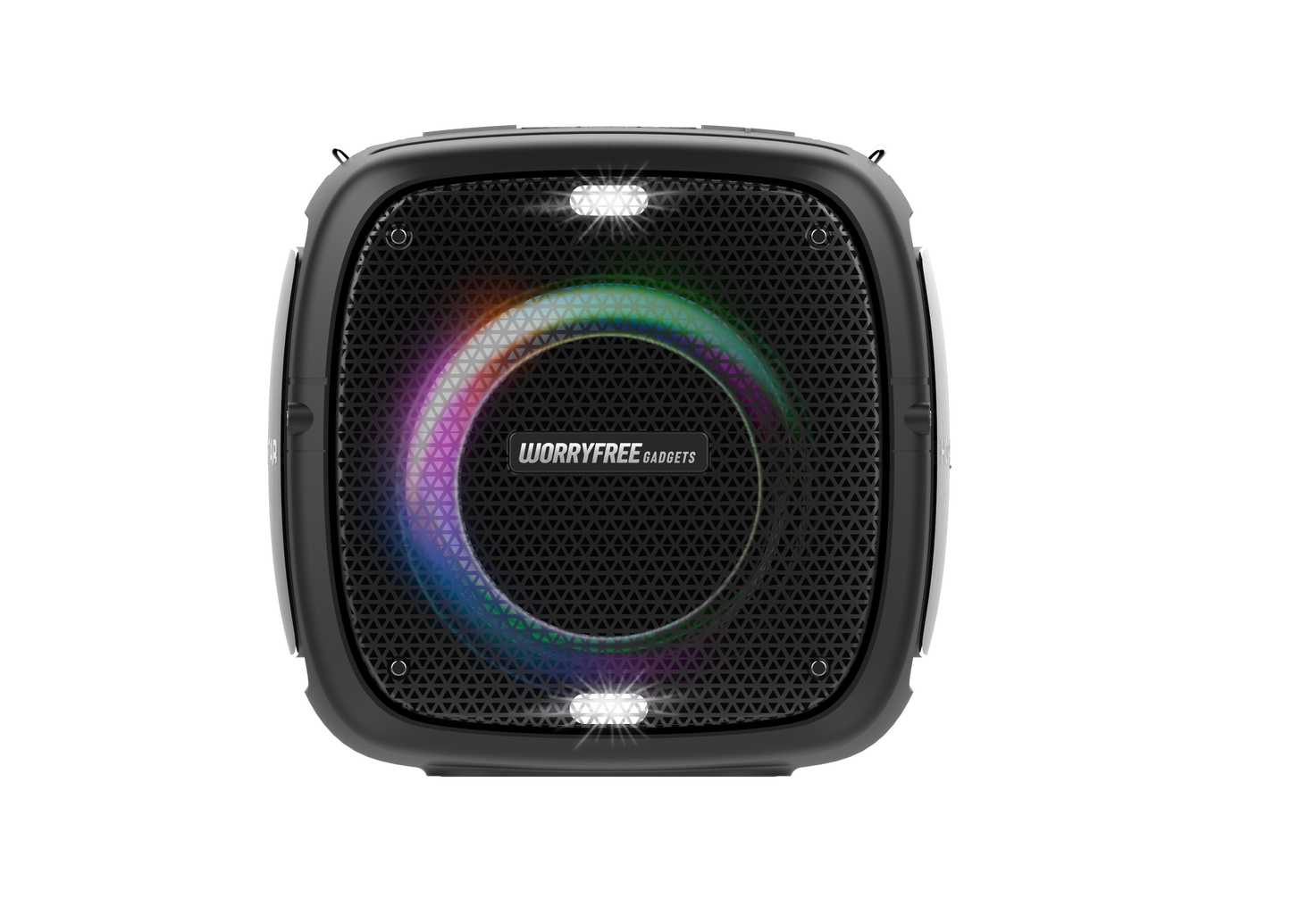 80W Portable Bluetooth Speaker with Two Microphones, Black