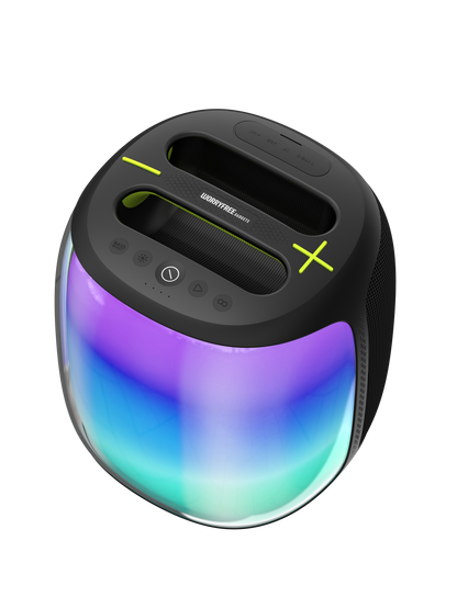 100W Portable Bluetooth Party Speaker with Two Microphones RGB Lights
