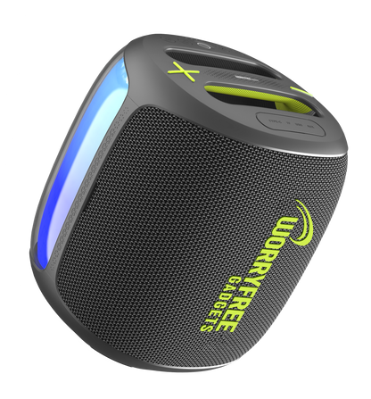 100W Portable Bluetooth Party Speaker with Two Microphones RGB Lights