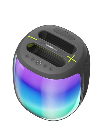 100W Portable Bluetooth Party Speaker with Two Microphones RGB Lights