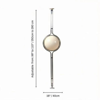Modern Globe Standing Lamp Floor to Ceiling Home Decor Light