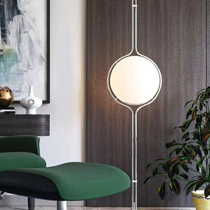 Modern Globe Standing Lamp Floor to Ceiling Home Decor Light