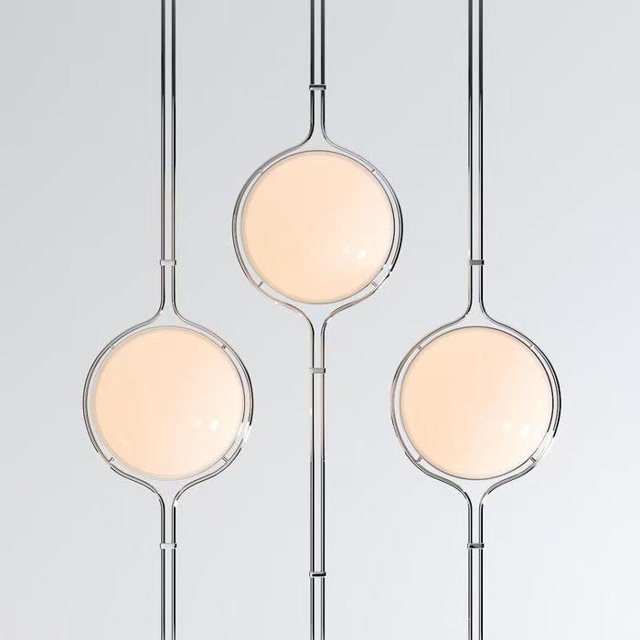 Modern Globe Standing Lamp Floor to Ceiling Home Decor Light
