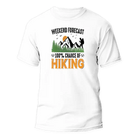Weekend Forecast 100% Hiking Man T-Shirt