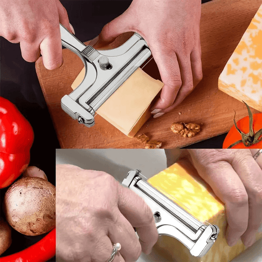 Adjustable Cheese Slicer with Wire and Rollers – Adjustable  Cutter for Perfect Slices