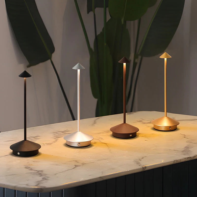 Lampe de table LED sans fil avec variateur tactile | Éclairage d'ambiance sans fil