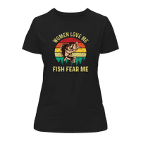 Women Love Me Fish Hate Me T-Shirt for Women