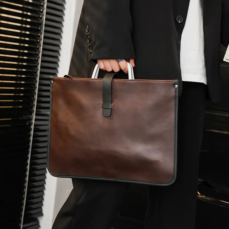 Attaché-case en cuir Crazy Horse