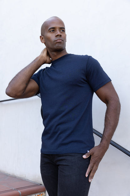 Le T-shirt Original en Viscose de Bambou/Coton Bio à Manches Courtes pour Homme - Coupe Classique