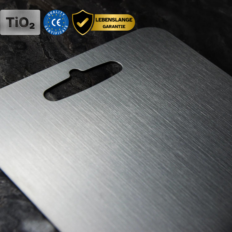 Titanium Cutting Board 100% Medical Grade Metal Kitchen Chopping Board