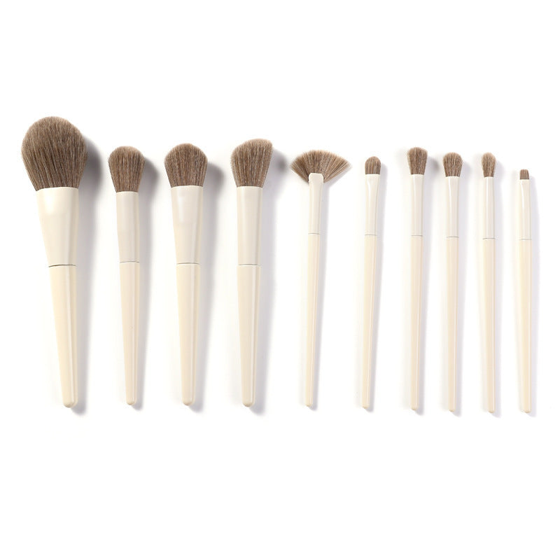 10-Piece Professional Makeup Brush Set – Eye Shadow, Blush, Contour & More