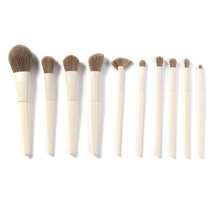 10-Piece Professional Makeup Brush Set – Eye Shadow, Blush, Contour & More