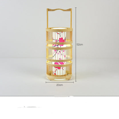 Store Bed And Breakfast Bedroom Bamboo Floor Lamp