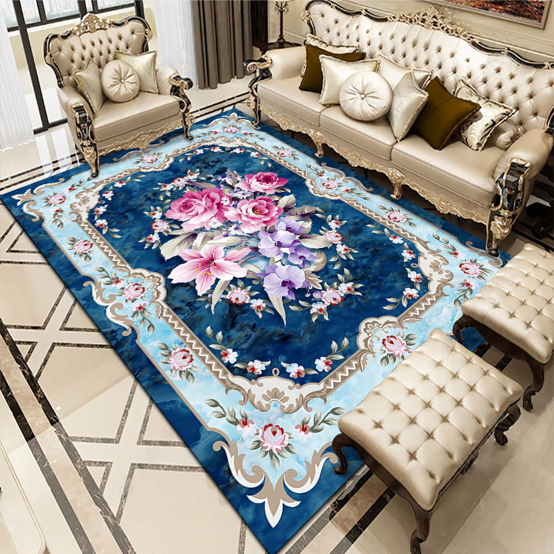Tapis de canapé de table basse de salon de chambre à coucher de style européen