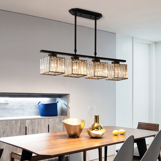 Light Luxury Elegant Crystal Dining Table Chandelier