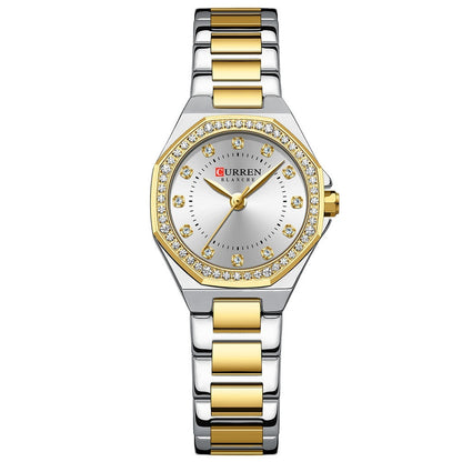 Small Dial Waterproof Rhinestone Watch