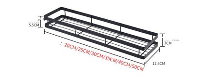 Étagère à épices murale sans perçage Organisateur de rangement pour salle de bain