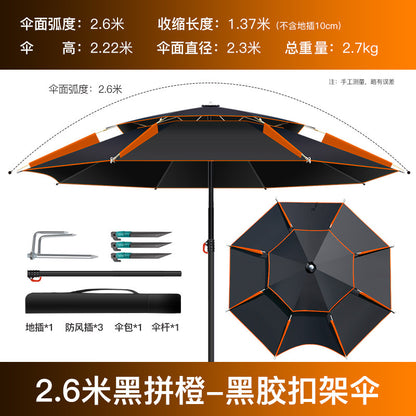 All-Weather Angler's Umbrella – Heavy Duty Fishing & Outdoor Shelter