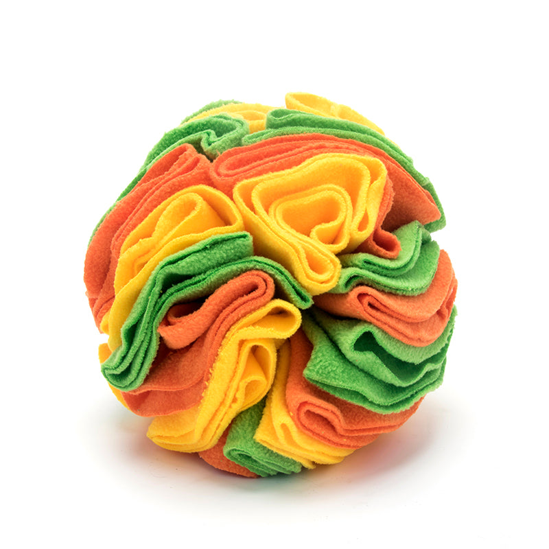 Balle à Renifler Jouet Interactif pour Chien Balle Jouets Puzzles de Stimulation Mentale pour Chien Tapis de Nourriture pour Jeu d'Enrichissement pour Chiens Soulagement du Stress Portable Lavable en Machine