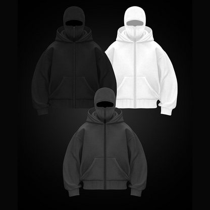 Double Hood Fleece-Lined Sweater – Ultra-Warm Cozy Hoodie for Men & Women