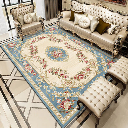 Tapis de canapé de table basse de salon de chambre à coucher de style européen