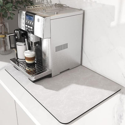 Simple Solid Color New Style Diatomaceous Earth Coffee Machine Mat