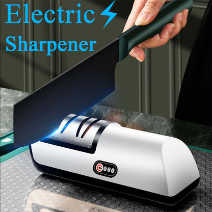 Aiguiseur de couteaux électrique rechargeable par USB, automatique et réglable, pour affûter rapidement les couteaux, les ciseaux et les meuleuses de cuisine