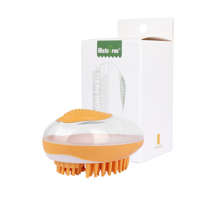 Brosse de bain 2 en 1 pour chien et chat, peigne de massage SPA pour animaux, en silicone souple, pour toilettage sous la douche, outil de nettoyage pour chien, produits pour animaux de compagnie