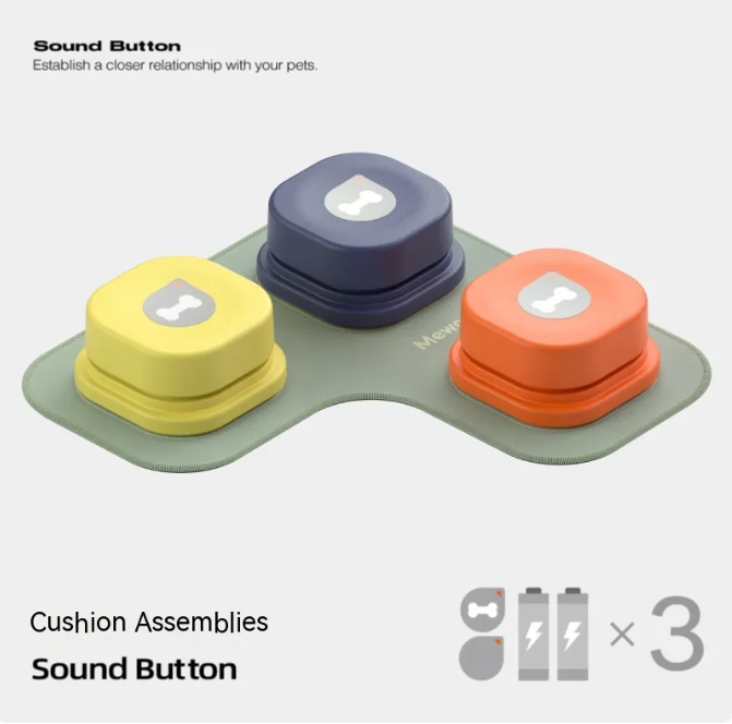 Pet Communication Button – Recordable Talking Button Toy for Dogs & Cats | 4 Colors