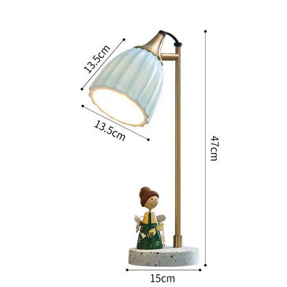 Nordic Style Light-transmitting Ceramic Ins Table Lamp