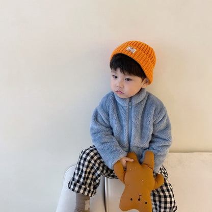 Kids' Sherpa Fleece Winter Jacket – Warm Full-Zip Coat