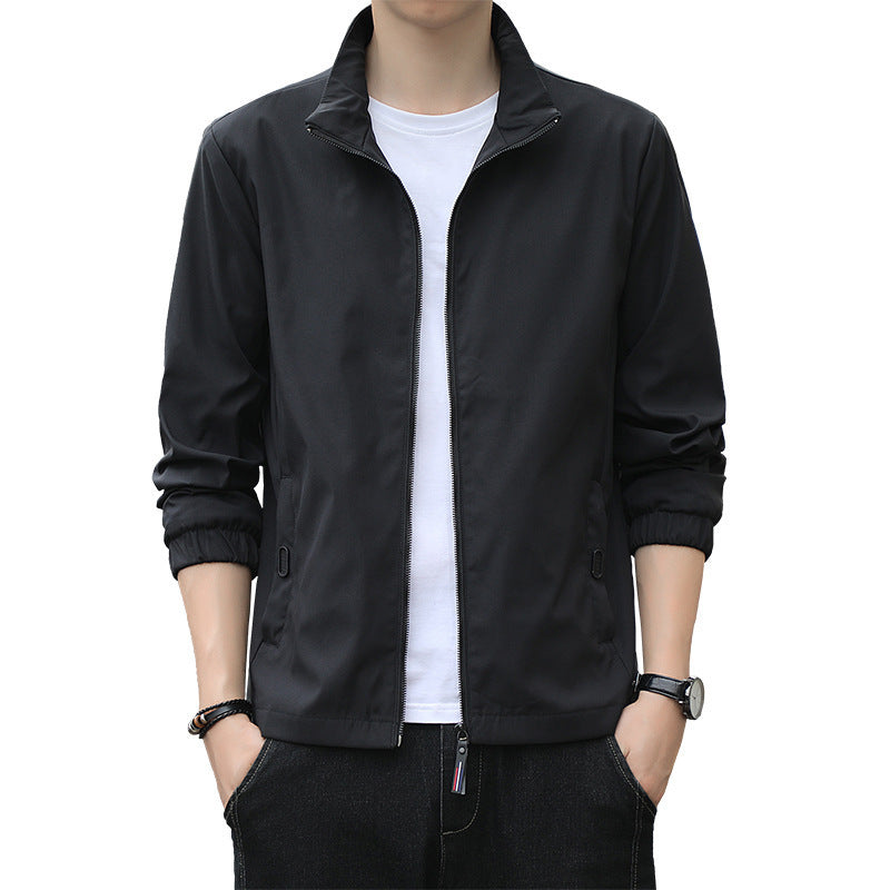 Loose Lapel Casual Zip Jacket
