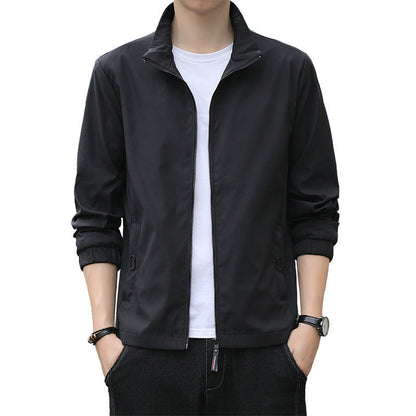 Loose Lapel Casual Zip Jacket