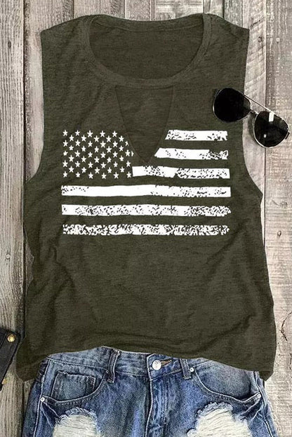 European And American Versatile Loose Outerwear Racerback Tank Top Women