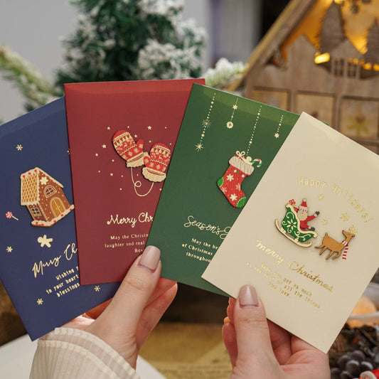 Christmas Retro Christmas Eve Greeting Card