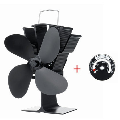 Ventilador silencioso termodinámico para chimenea termómetro para chimenea