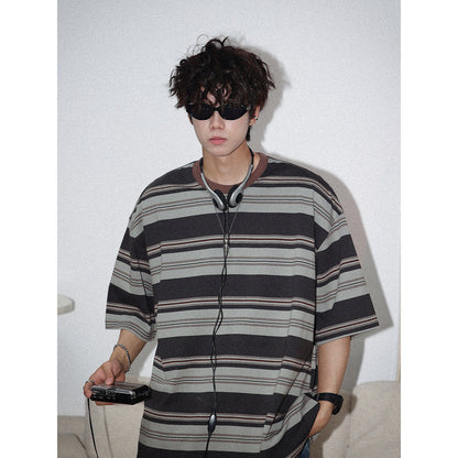 American Lovers Wild Loose Bottoming Shirt Half Sleeve Tee