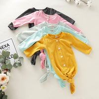 Baby's Solid Color Long Sleeve Sleeping Bag