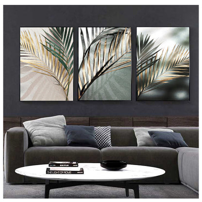 Tableau sur toile « Palmier doré » - Impression botanique nordique - Décoration d'intérieur